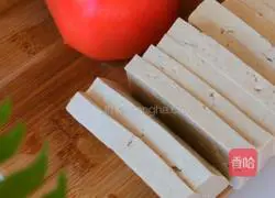 Illustration of how to make tomato-roasted tofu 1