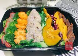 Illustration of how to make low-fat multigrain vegetable bento 8