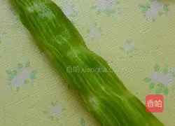 Stir-fried lettuce Illustration of how to make silk 1