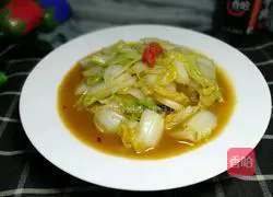 Illustration of how to make stir-fried cabbage with sauce 11