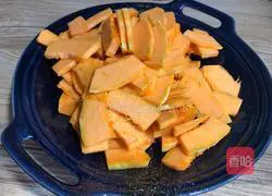 Dried peppers Illustration of how to make fried pumpkin 1