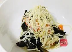 Illustration of how to make cold fungus and enoki mushrooms 6