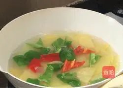 Illustration of how to make oyster sauce potato slices 7