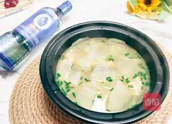 Winter Melon, Scallops and Bamboo Sunflower Soup Recipe Illustration 11