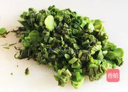 Illustration of how to make Chinese toon mixed with tofu 9