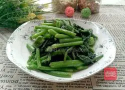 Illustration of how to make stir-fried pumpkin tips 9