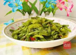 Illustration of how to make fried beans with green pepper 16