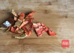 Illustration of how to make fried tofu with green pepper 6