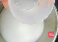 Illustration of how to make mung bean jelly 3