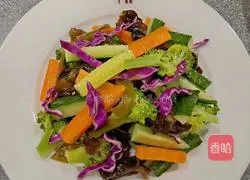 Illustration of how to make steamed cold vegetables 7