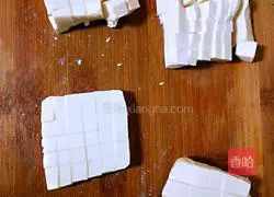 Illustration of how to make green onions mixed with tofu 5