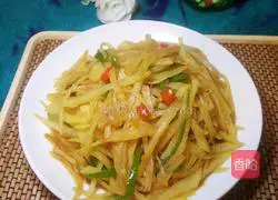 Illustration of how to make fried shredded potatoes 7