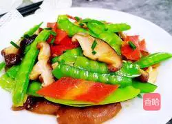 Illustration of how to cook snow peas and mushrooms 7