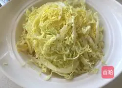 Illustration of how to make cold cabbage 2