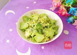 Illustration of how to make stir-fried broccoli with bean sprouts 16