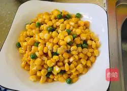 Illustration of how to make green beans and corn 2