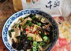 Illustration of how to make cold yuba 19