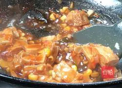 Illustration of making sweet and sour frozen tofu 13