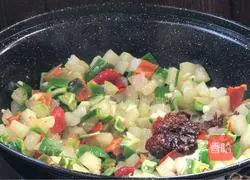 Dice fragrant winter melon Illustration of how to do it 8