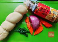 Illustration of how to make cold vegetarian chicken 1