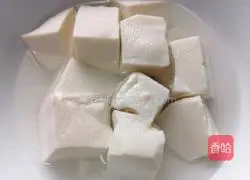 Illustration of how to make rapeseed tofu 3