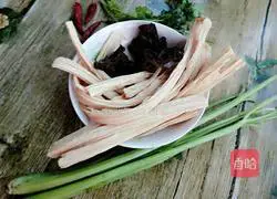 Illustration of how to make cold yuba 3