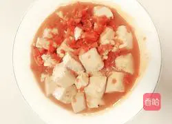tomatoes Illustration of how to make braised tofu 6