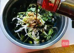 Illustration of how to make cold wakame 3