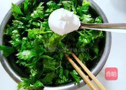 Steamed celery leaves Illustration of how to do it 4
