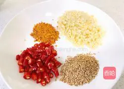 Illustration of how to make cold fungus, cucumber and yuba 3