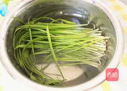 Fried eggplant Illustration of cooking leeks 4