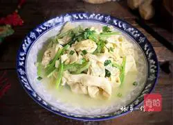 Illustration of making tofu skin 12