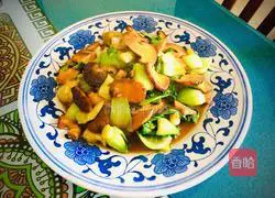 Illustration of how to make oyster sauce, mushrooms and rapeseed 10