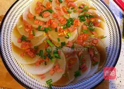 Illustration of how to make steamed white radish 8