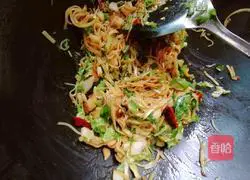 Illustration of how to make fried shredded bait 5