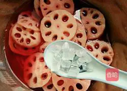 Sour and sweet rouge lotus root Practice illustration 4