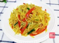 Illustration of how to make stir-fried shredded potatoes 10