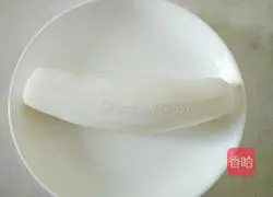 Scallion oil radish Illustration of how to make silk 1