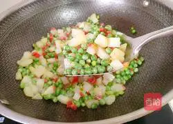 Peas Illustration of how to make carrots and potatoes 15