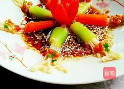 Colorful Enoki Mushroom Recipe Illustration 11