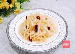 Illustration of how to stir-fry shredded radish 14