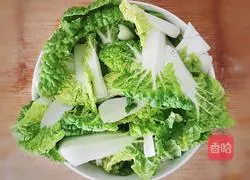 Illustration of making garlic cabbage 1