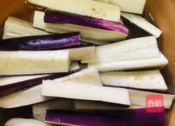 Barbecued eggplant Illustration of how to do it 1