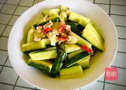 Illustration of how to make fried cucumber 7