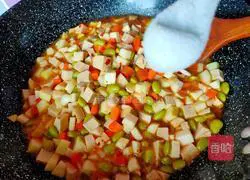 Illustration of how to make stir-fried tripe with edamame seeds 11