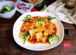 Illustration of how to make sweet and sour frozen tofu 16