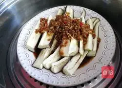 # steamed vegetables# Illustration of how to make steamed eggplant with garlic 9