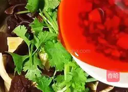 Illustration of how to make cold yuba and fungus 16