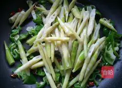Illustration of how to make bamboo shoots and plum vegetables 11