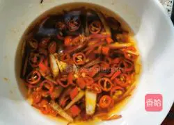 Illustration of how to make onions mixed with fungus 2